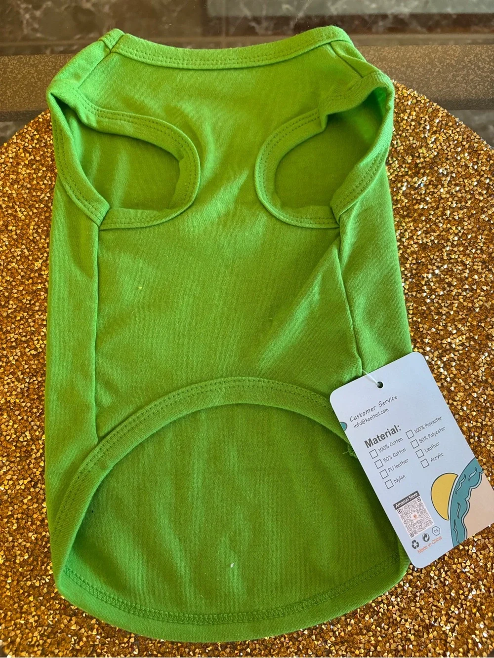 Kooltail NWT Green Monster Graphic Pet Shirt. Size Small